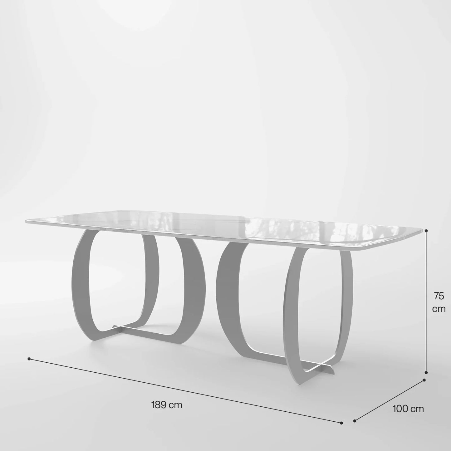 The Trifecta Wood Table: Modern Circular Top with Interlocking Curved Legs