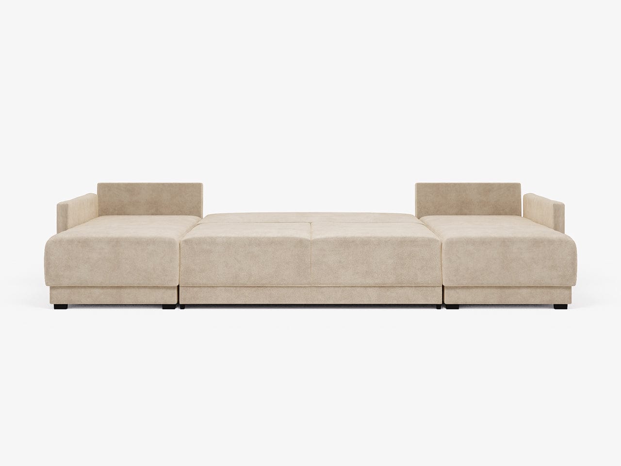 Artisan Slate U-Shaped Sectional Sofa Bed