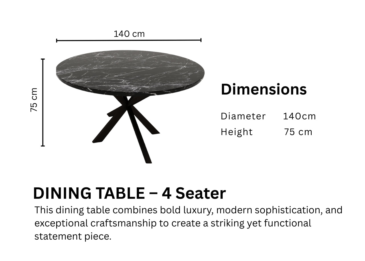 Nero Marquina Dining Table