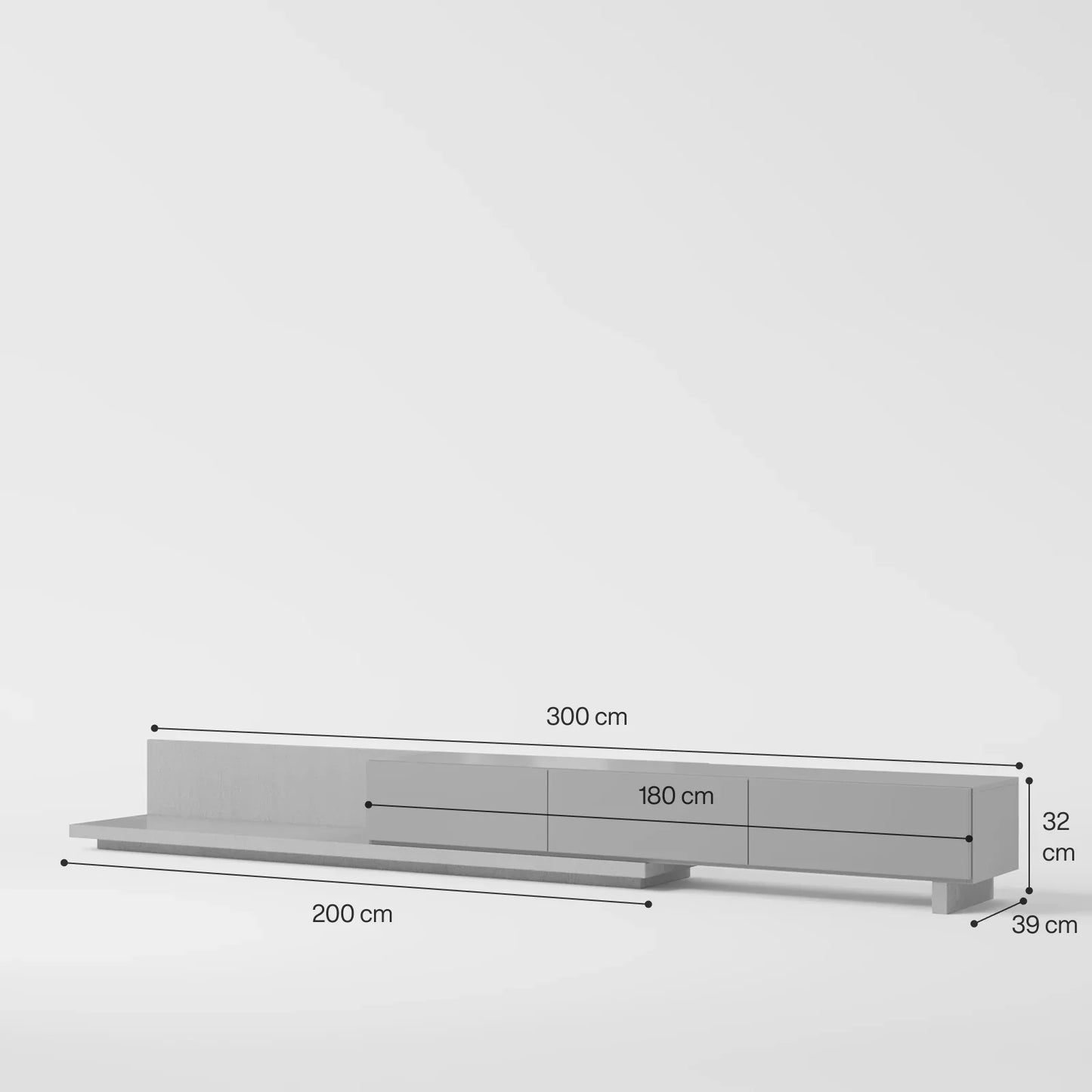 Ultra-Sleek Minimalist Media Console