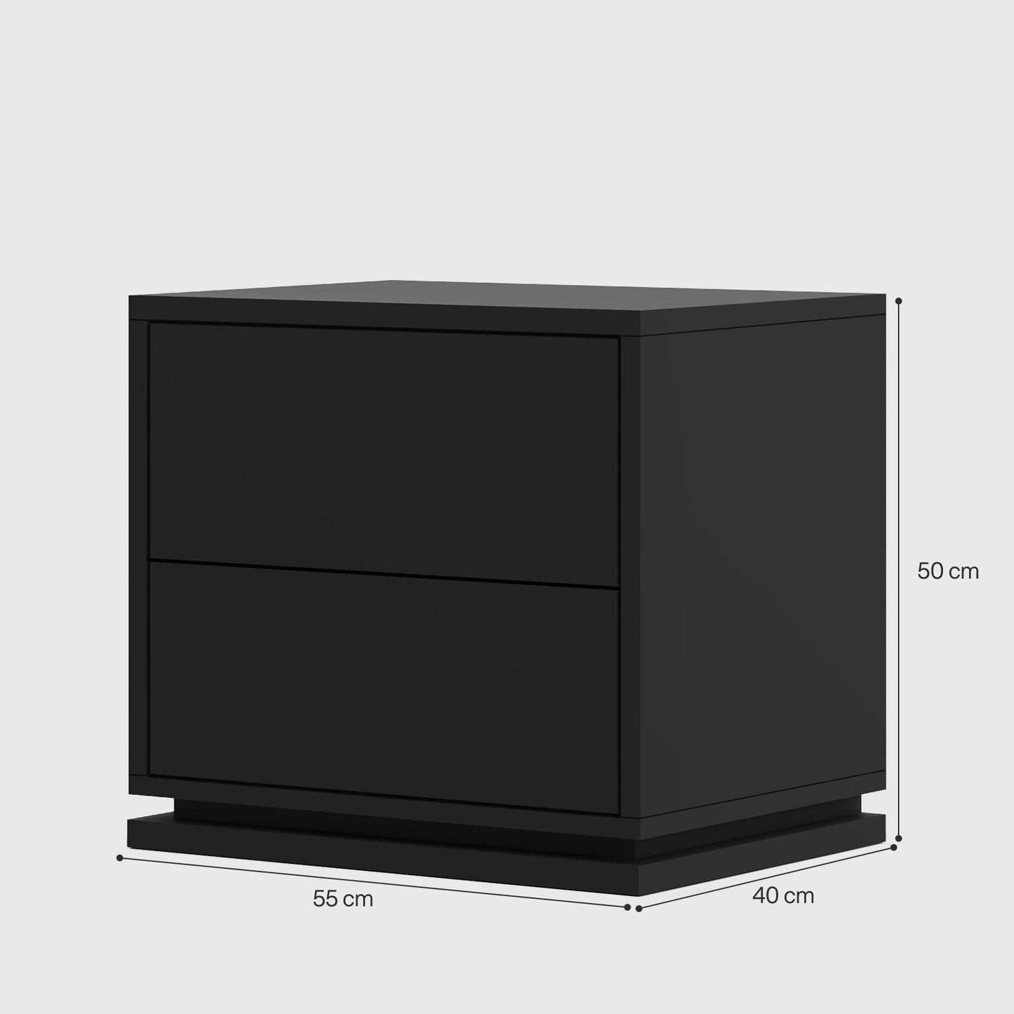 Onyx Matte Bedside Table