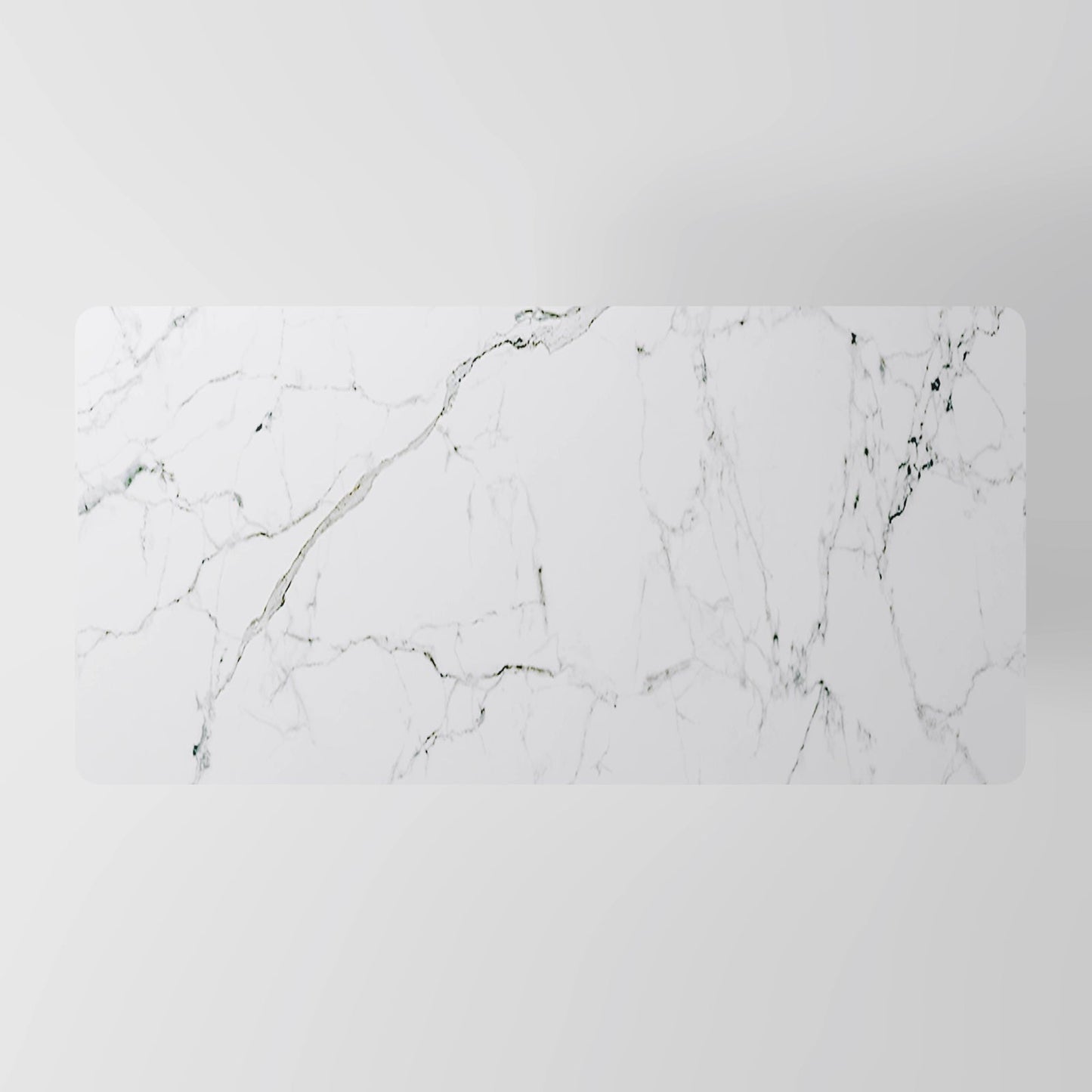 The Columnar Dining Table: Minimalist All-White Monolithic Piece in Marble