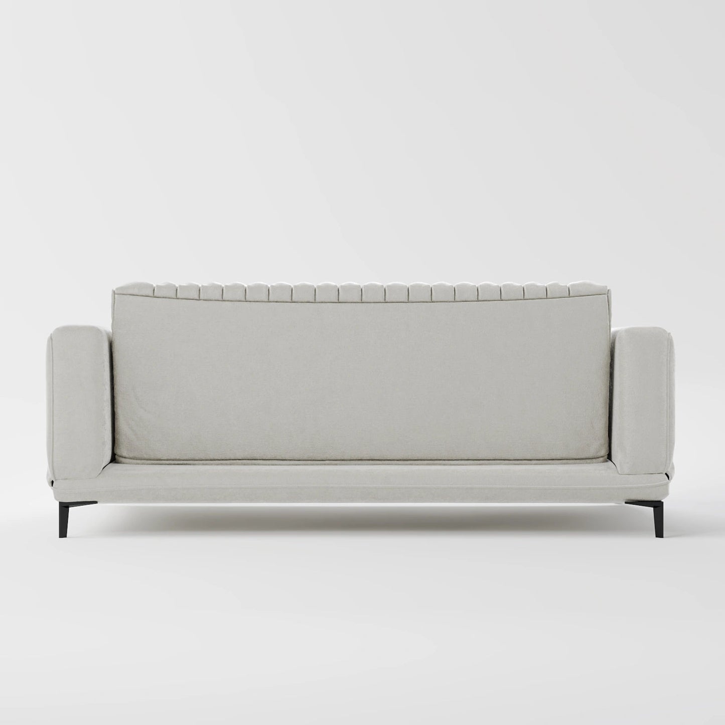 Luxe Ribbed Velvet 3-Seater Sofa Bed