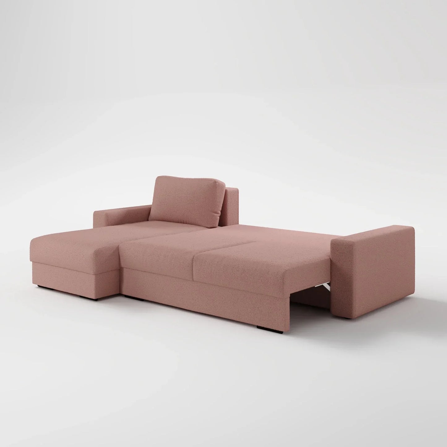 Earth-Tone Grand Sectional 4 Bed Sofa Bed