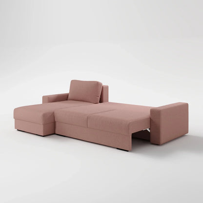 Earth-Tone Grand Sectional 4 Bed Sofa Bed