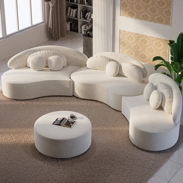 Low-Profile Deep-Seating Sectional Living Room Group