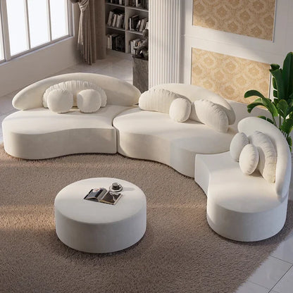 Low-Profile Deep-Seating Sectional Living Room Group