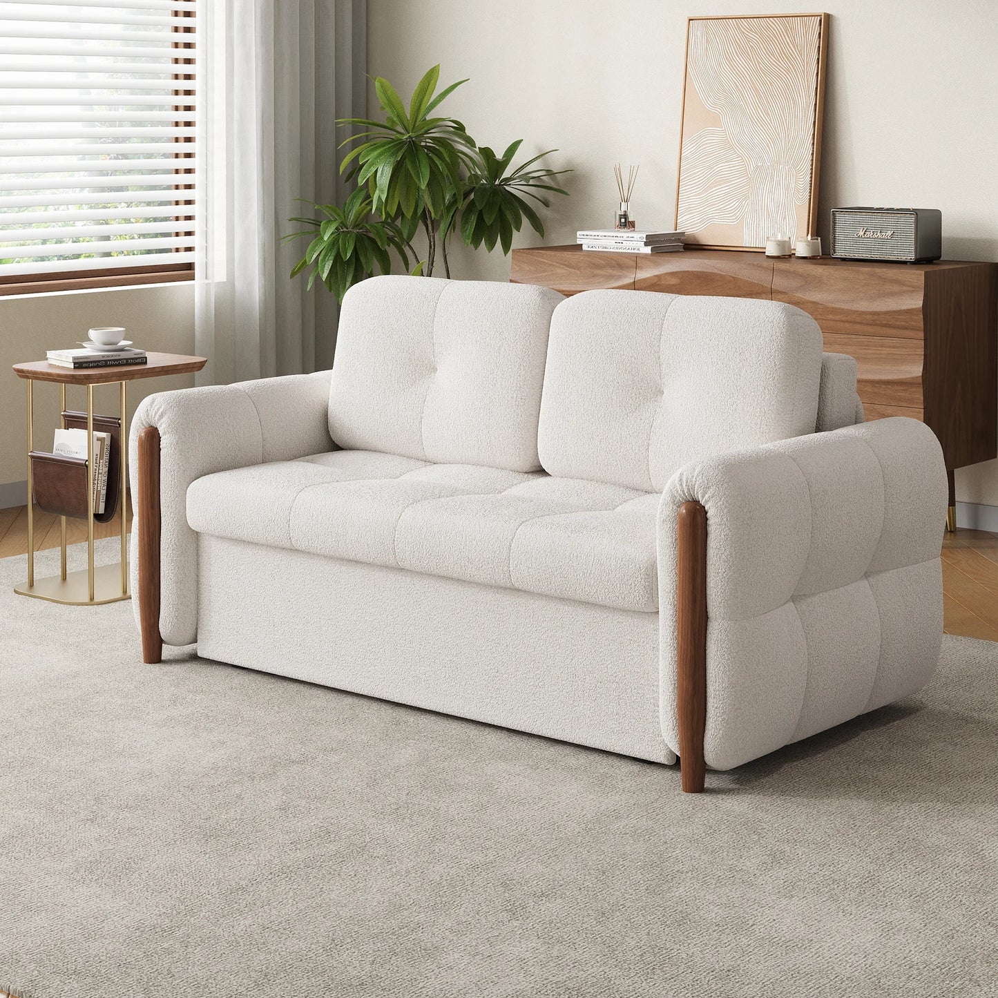 Nordic Haven Tufted Sofa Bed