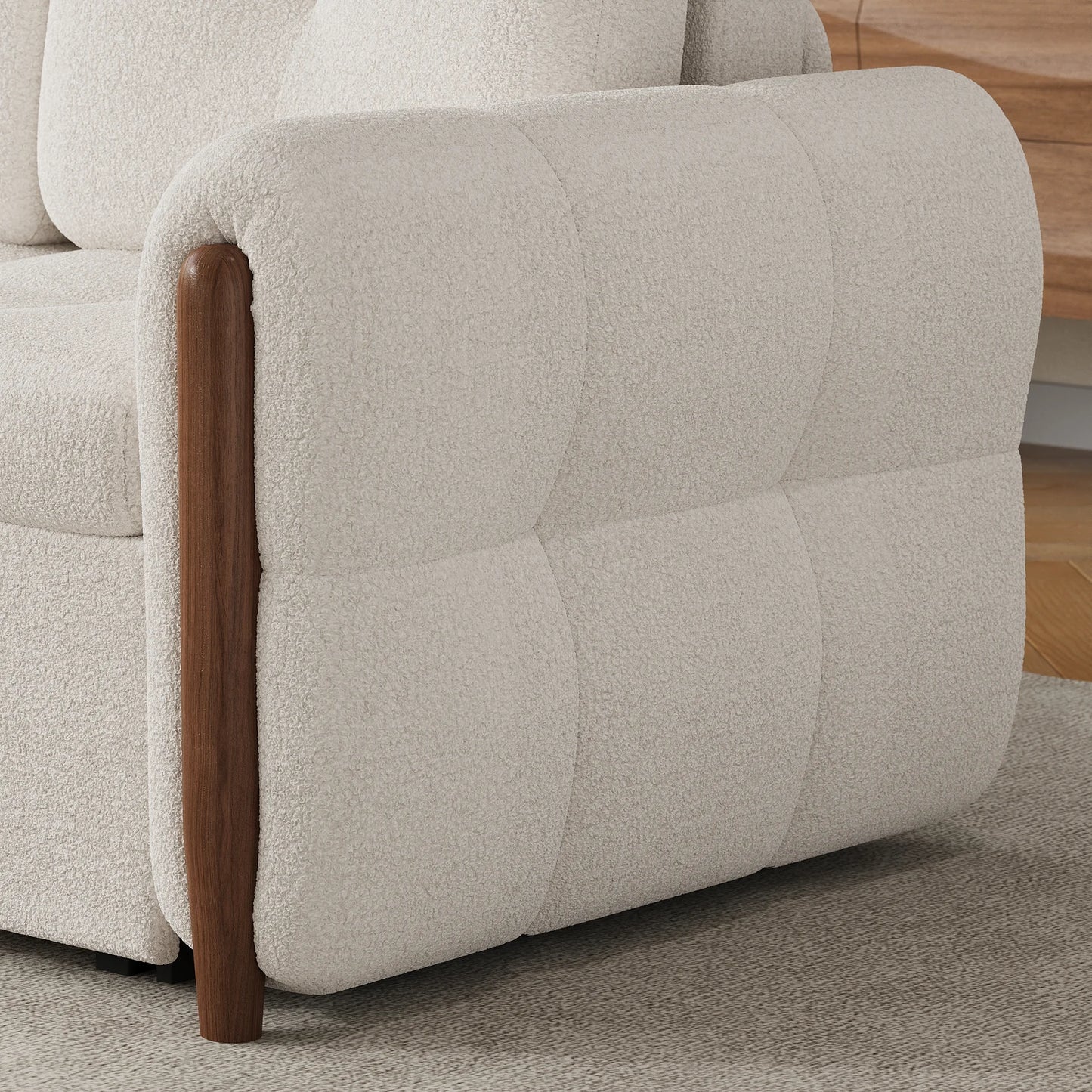 Nordic Haven Tufted Sofa Bed