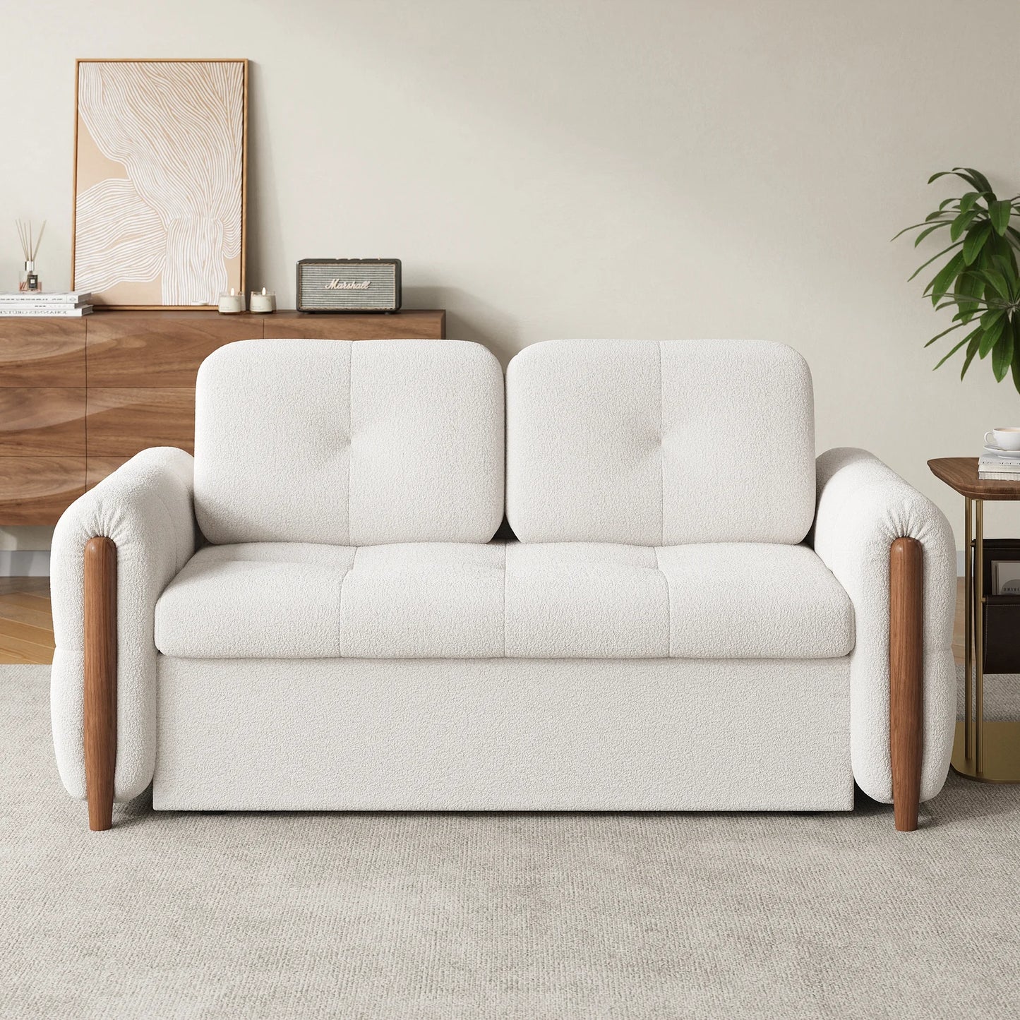 Nordic Haven Tufted Sofa Bed