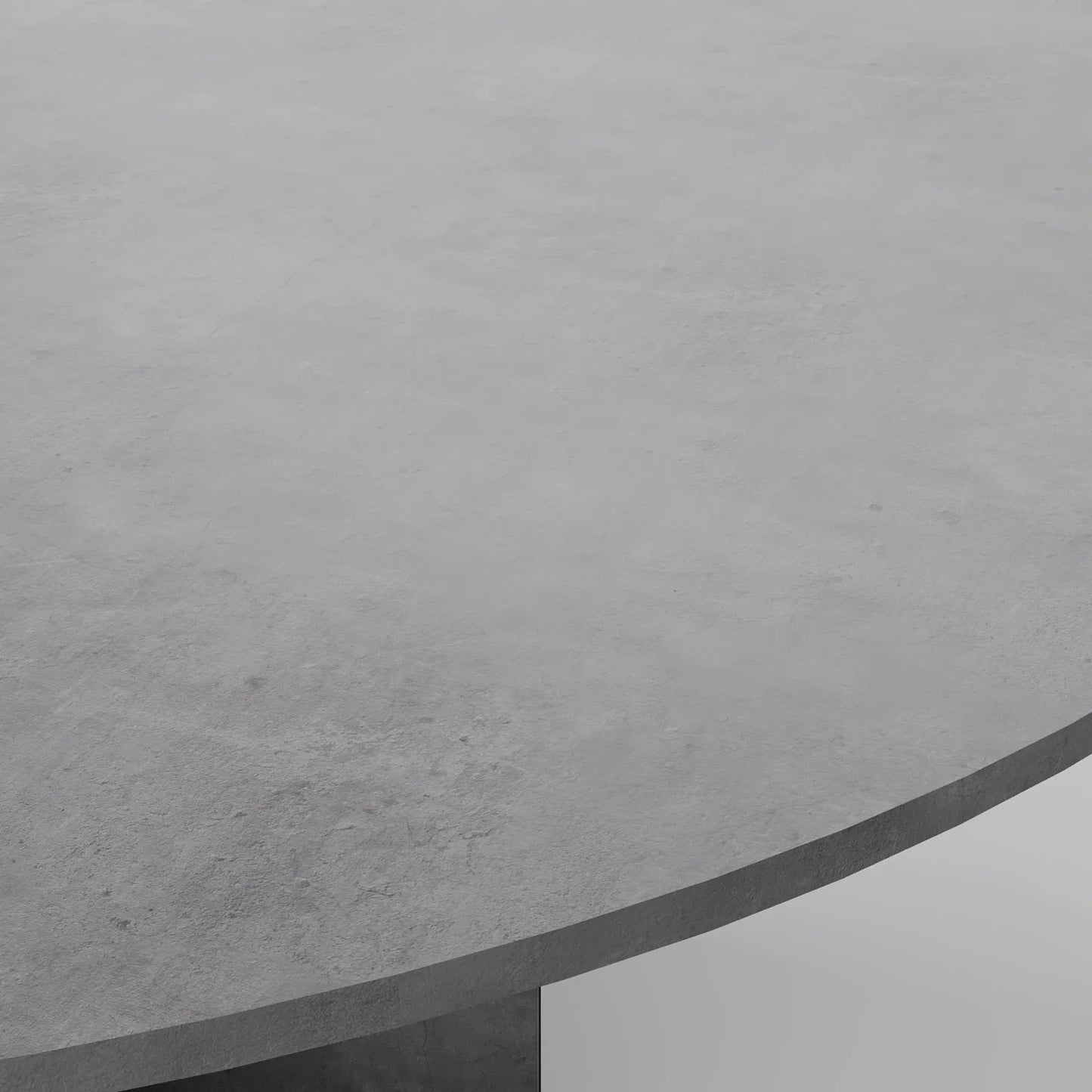 The Monolith Round Table: Modern Brutalist Centerpiece in Textured Grey Stone
