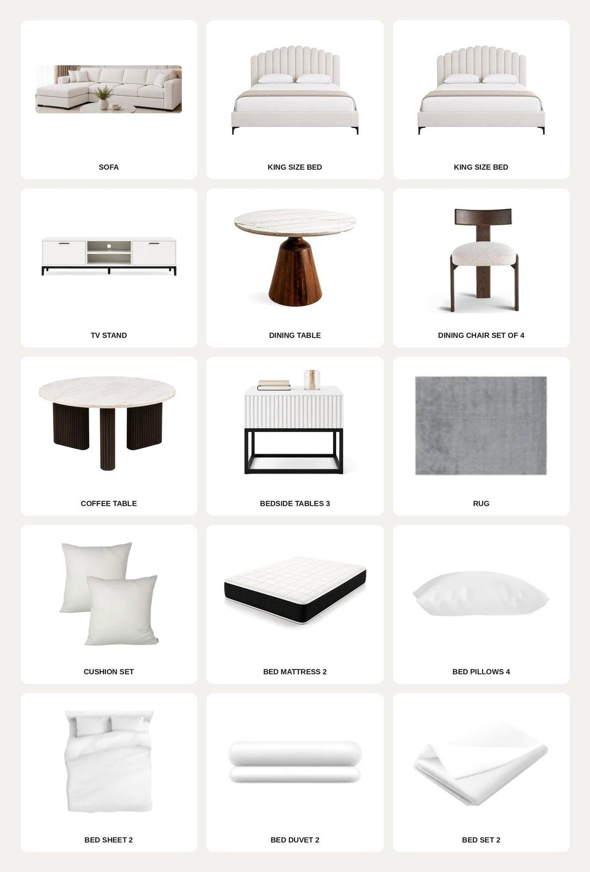 White/2-Bedroom28Items