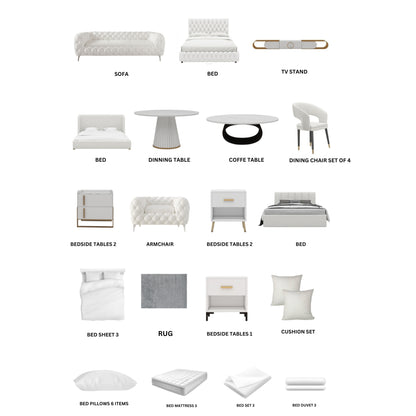 White/3-Bedroom37Items