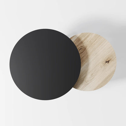 Minimalist Two-Tier Round Coffee Table