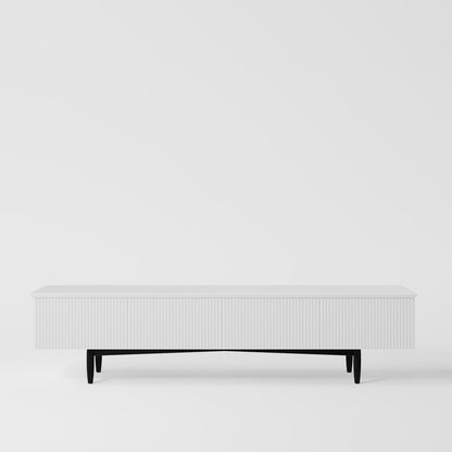 Ultra-Sleek Minimalist Black Media Console
