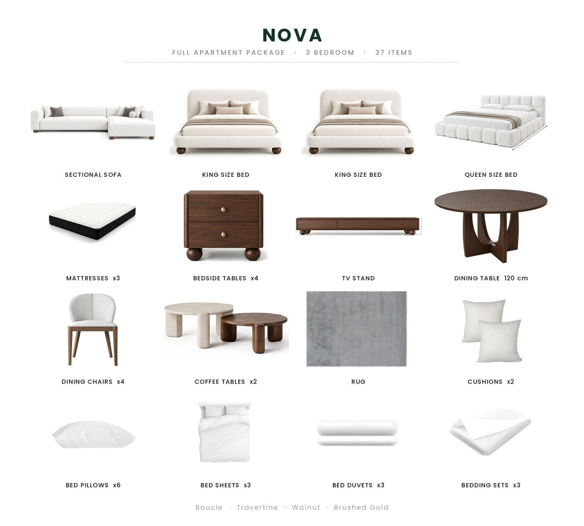 White/3-Bedroom37Items