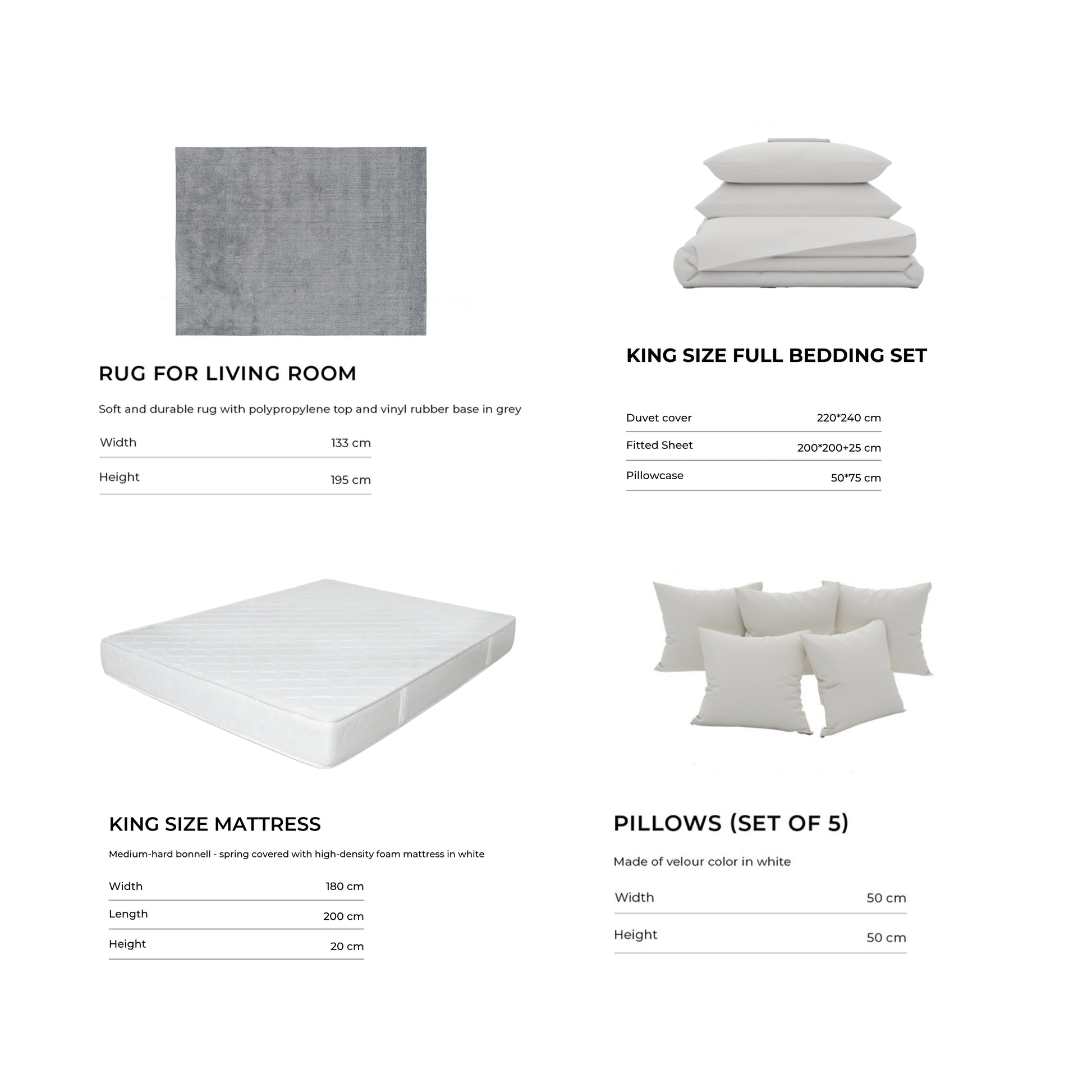 Beige/1-Bedroom/20Items