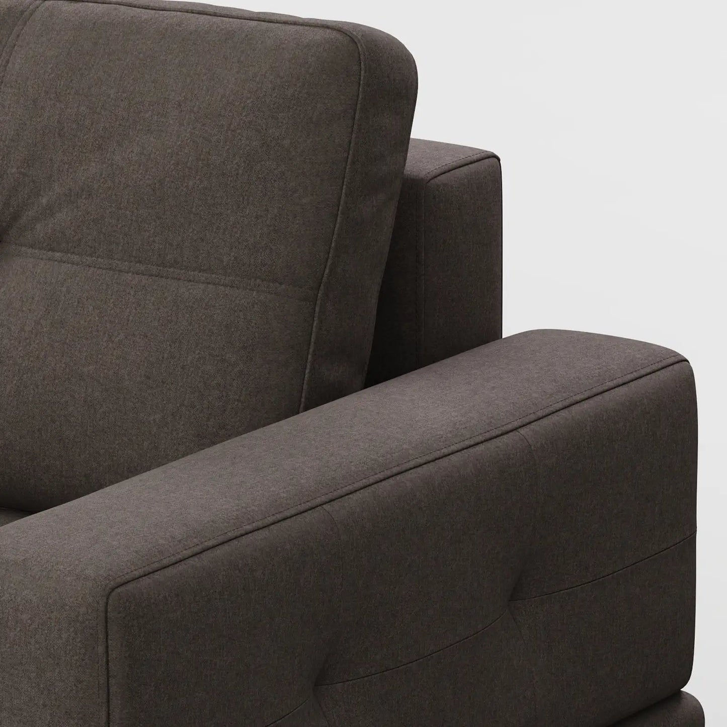 Contemporary Low-Profile Club Chair with Sculptural Wood Frame