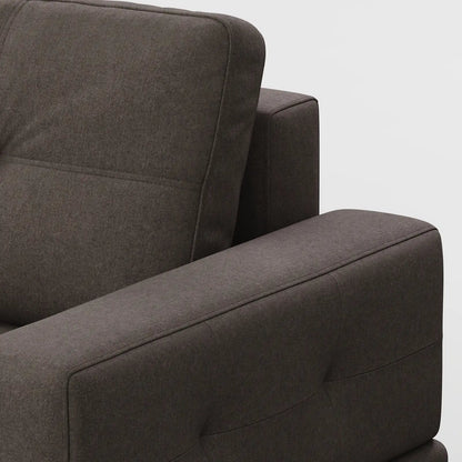 Contemporary Low-Profile Club Chair with Sculptural Wood Frame