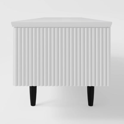 Ultra-Sleek Minimalist Black Media Console