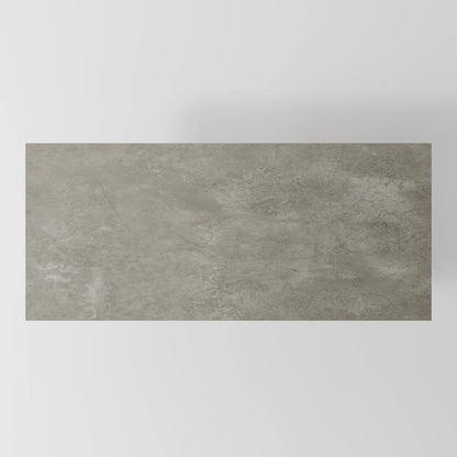 The Strata Table: Modern Minimalist Dining Table in Grey Stone and Oak