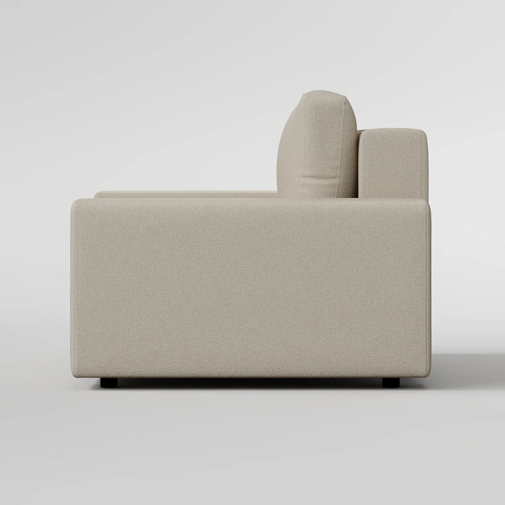 Sleek Boxy Accent Arm Chair