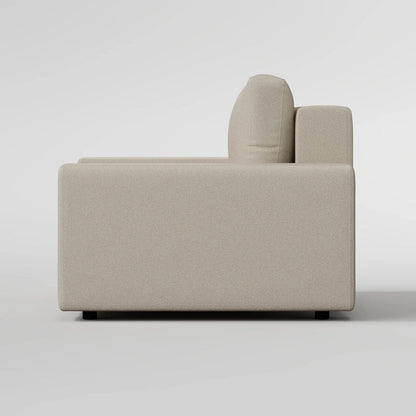 Sleek Boxy Accent Arm Chair