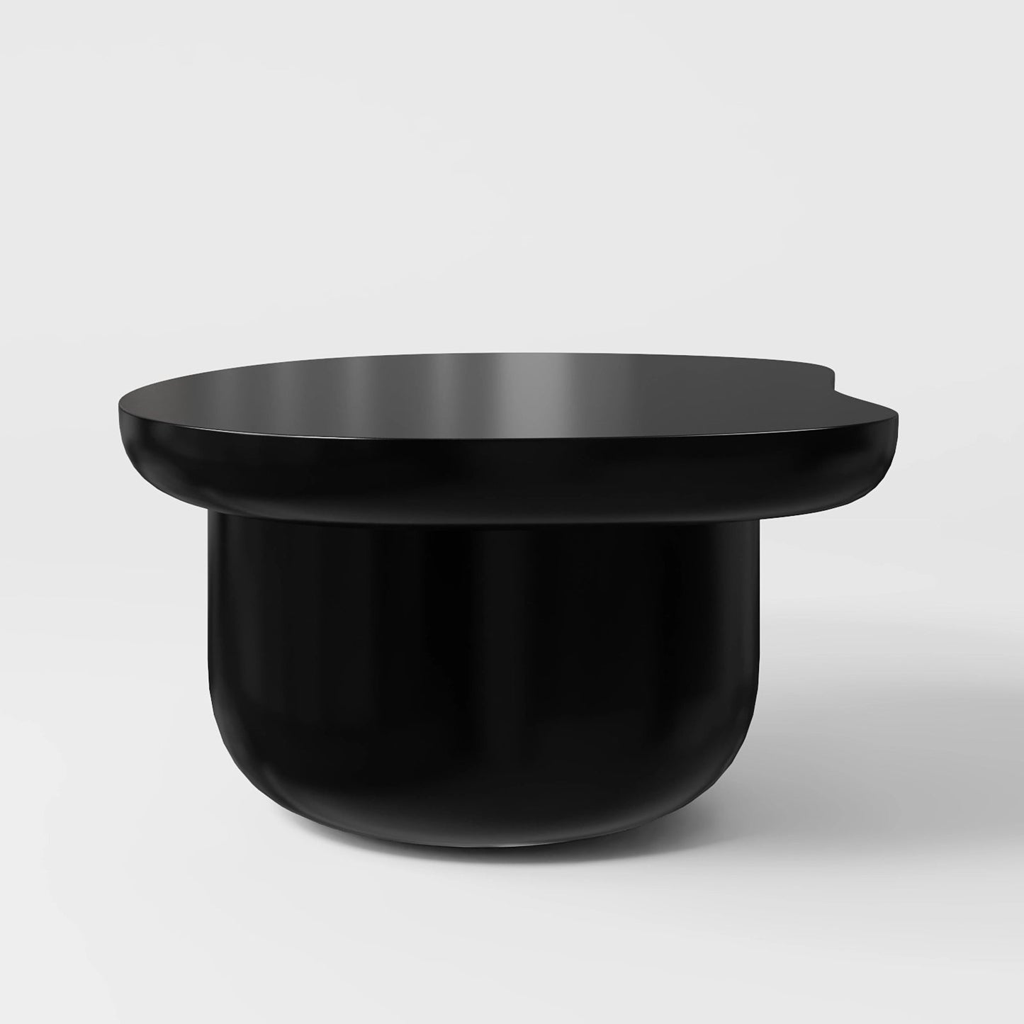 Minimalist High-Gloss Black Nesting Coffee Table