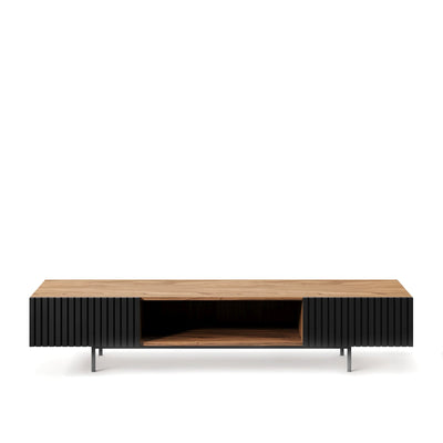 Amelia Walnut & Metal TV Stand — 180cm