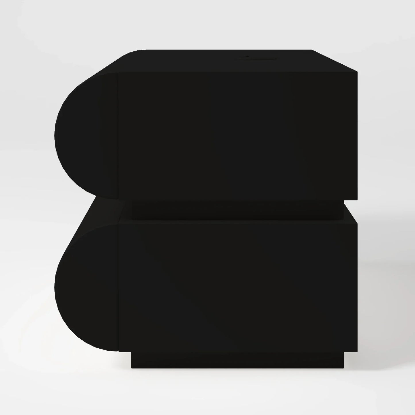 Arctic Capsule High Gloss Bedside Table