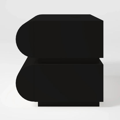 Arctic Capsule High Gloss Bedside Table