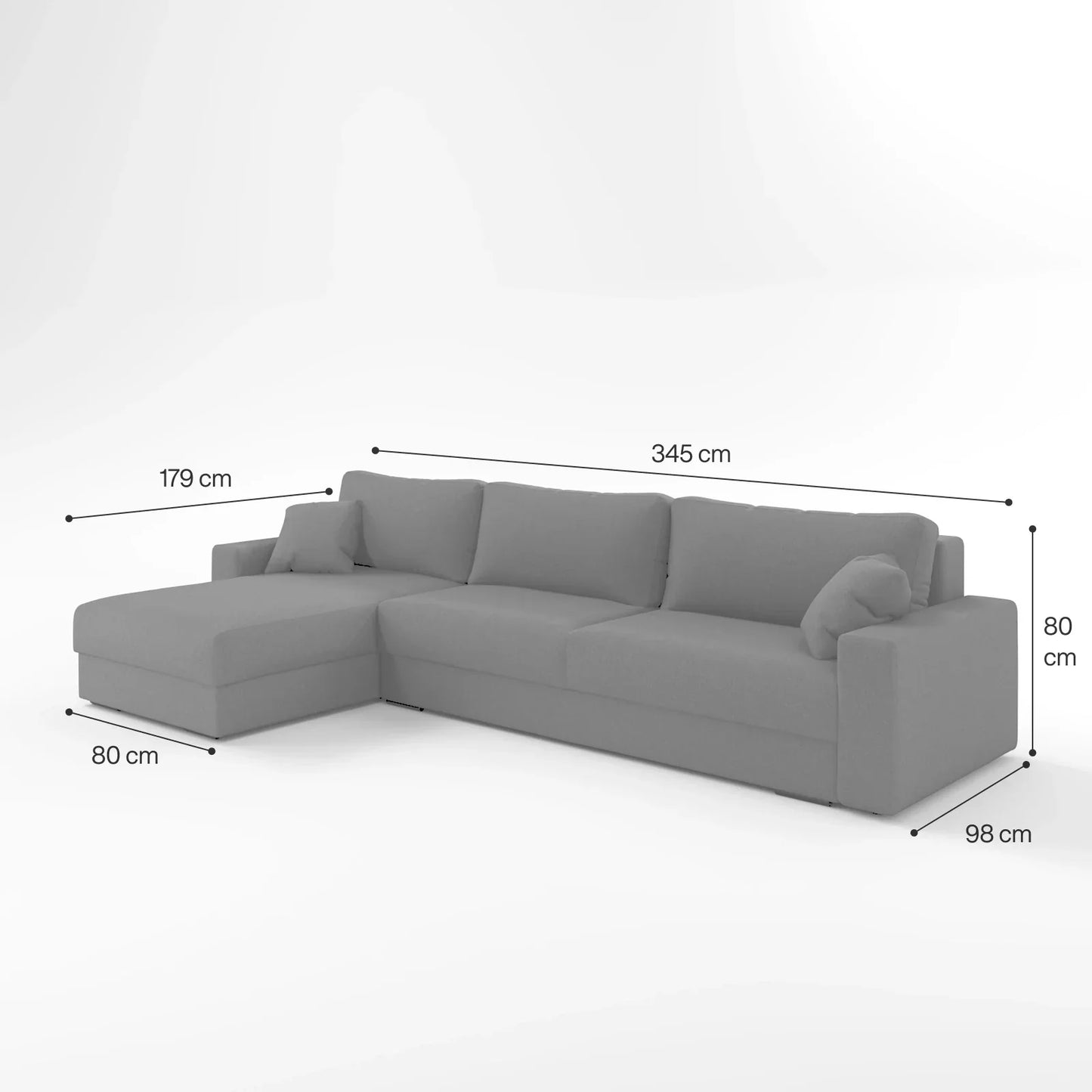 Earth-Tone Grand Sectional 4 Bed Sofa Bed
