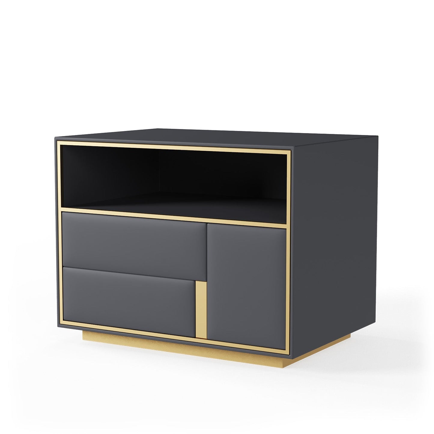 Blush Velvet Touch Bedside Table