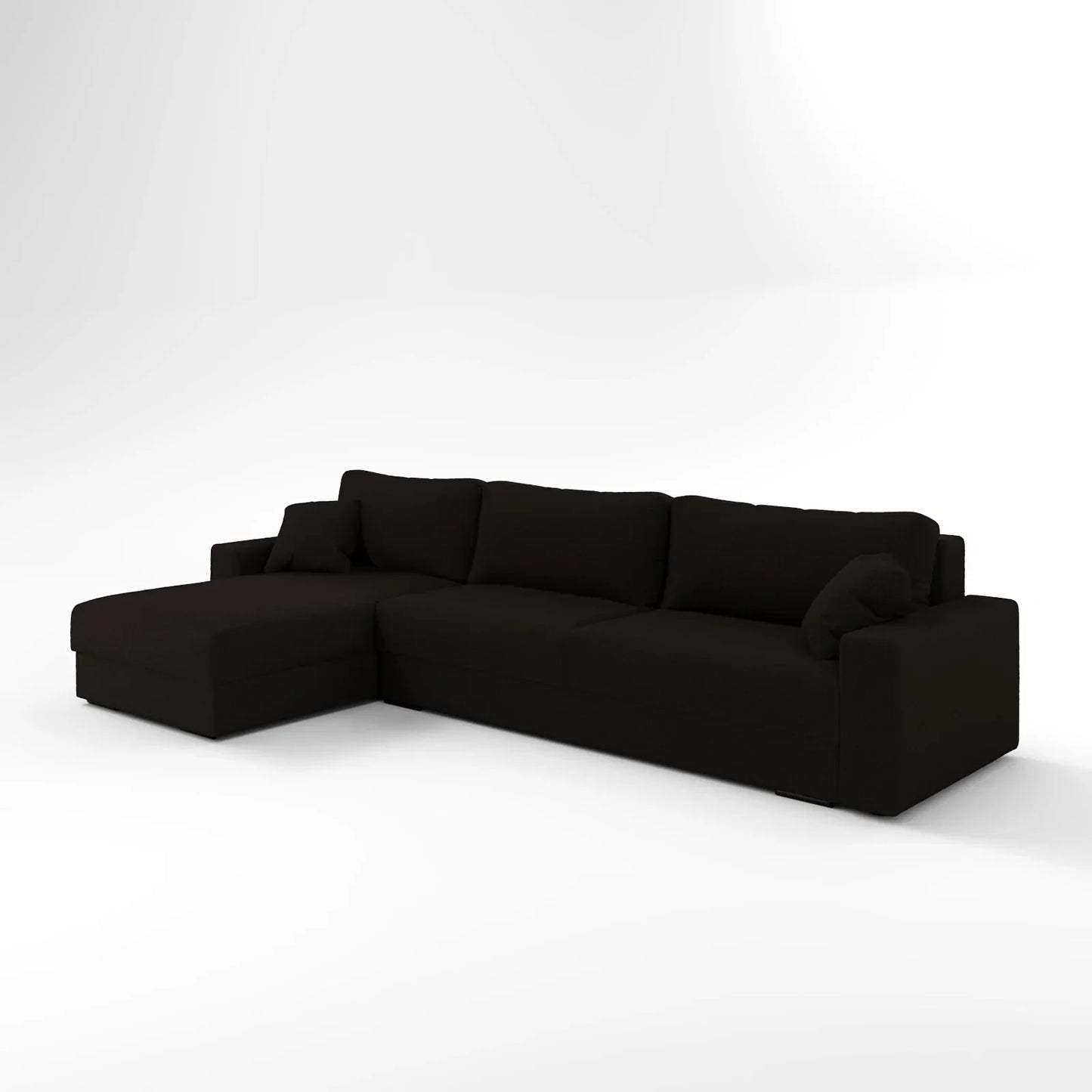 Earth-Tone Grand Sectional 4 Bed Sofa Bed