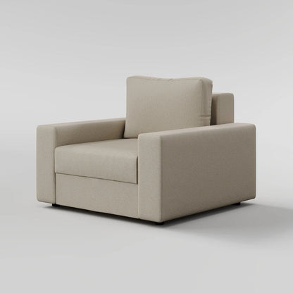 Sleek Boxy Accent Arm Chair