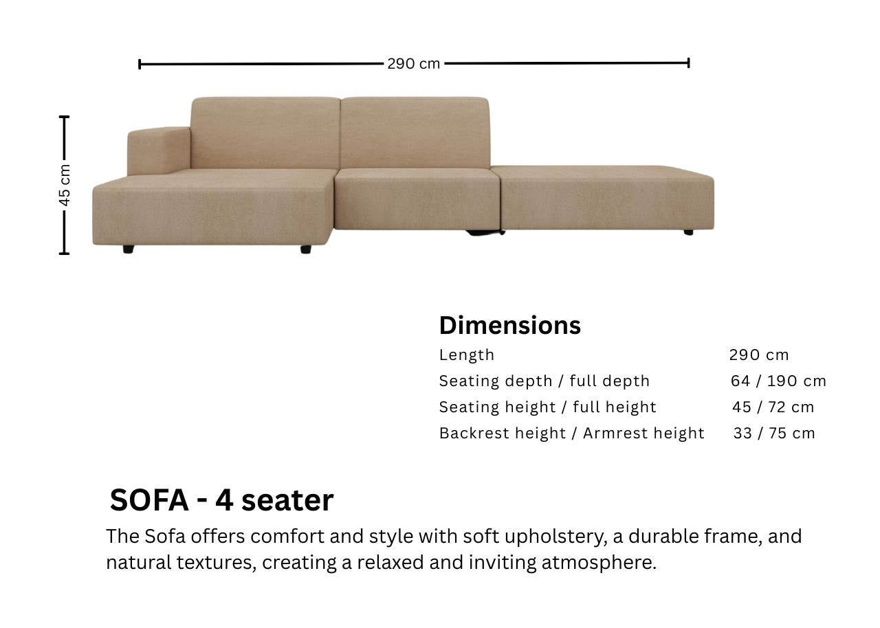 UNUSED - Beige Studio 4-seater spec (not in use)