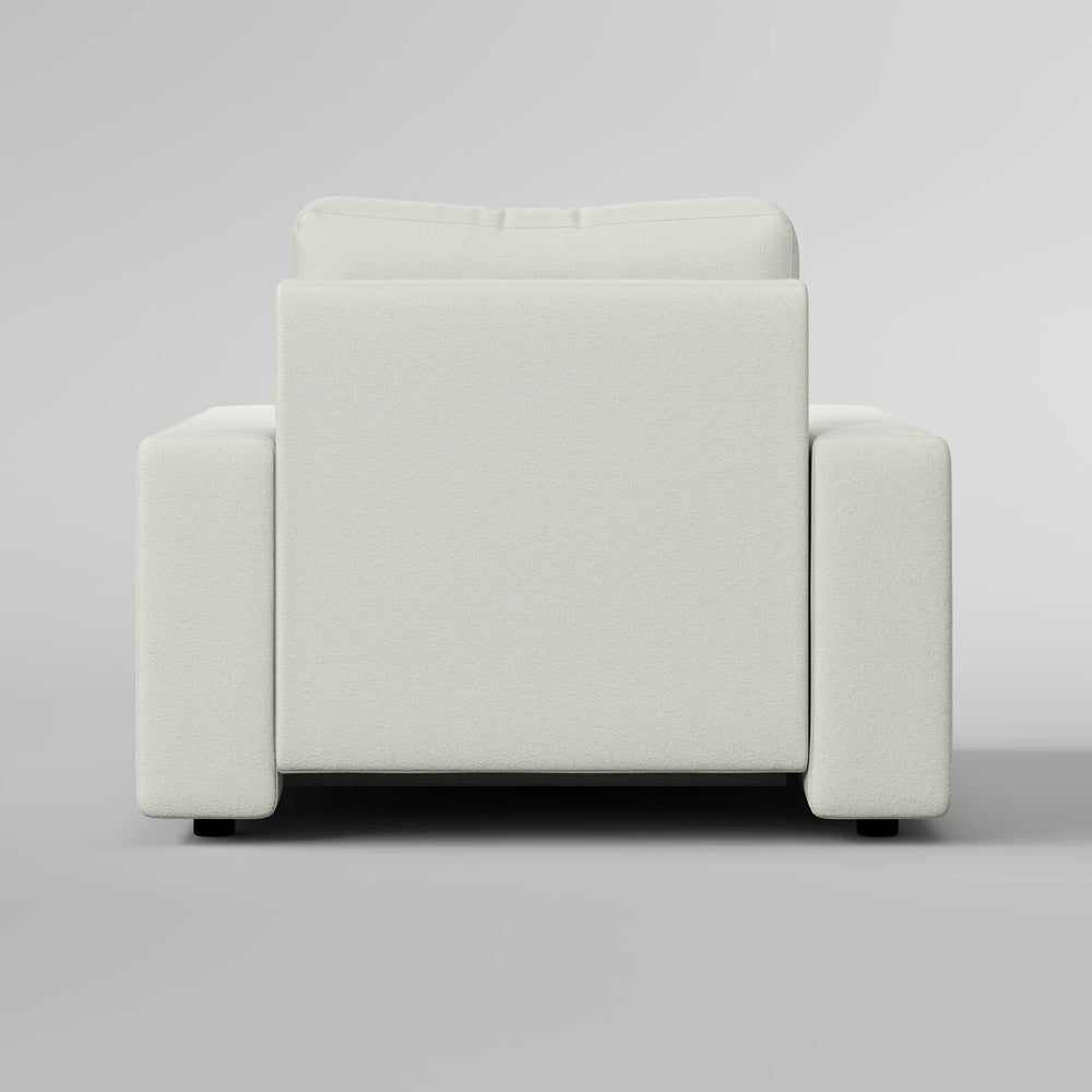 Sleek Boxy Accent Arm Chair