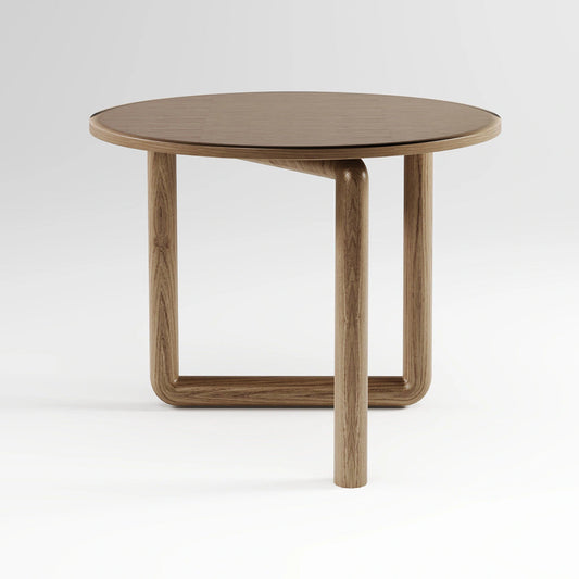 Minimalist High-Shine Purple Table featuring a Rounded Oval Top and Sturdy Pill Legs