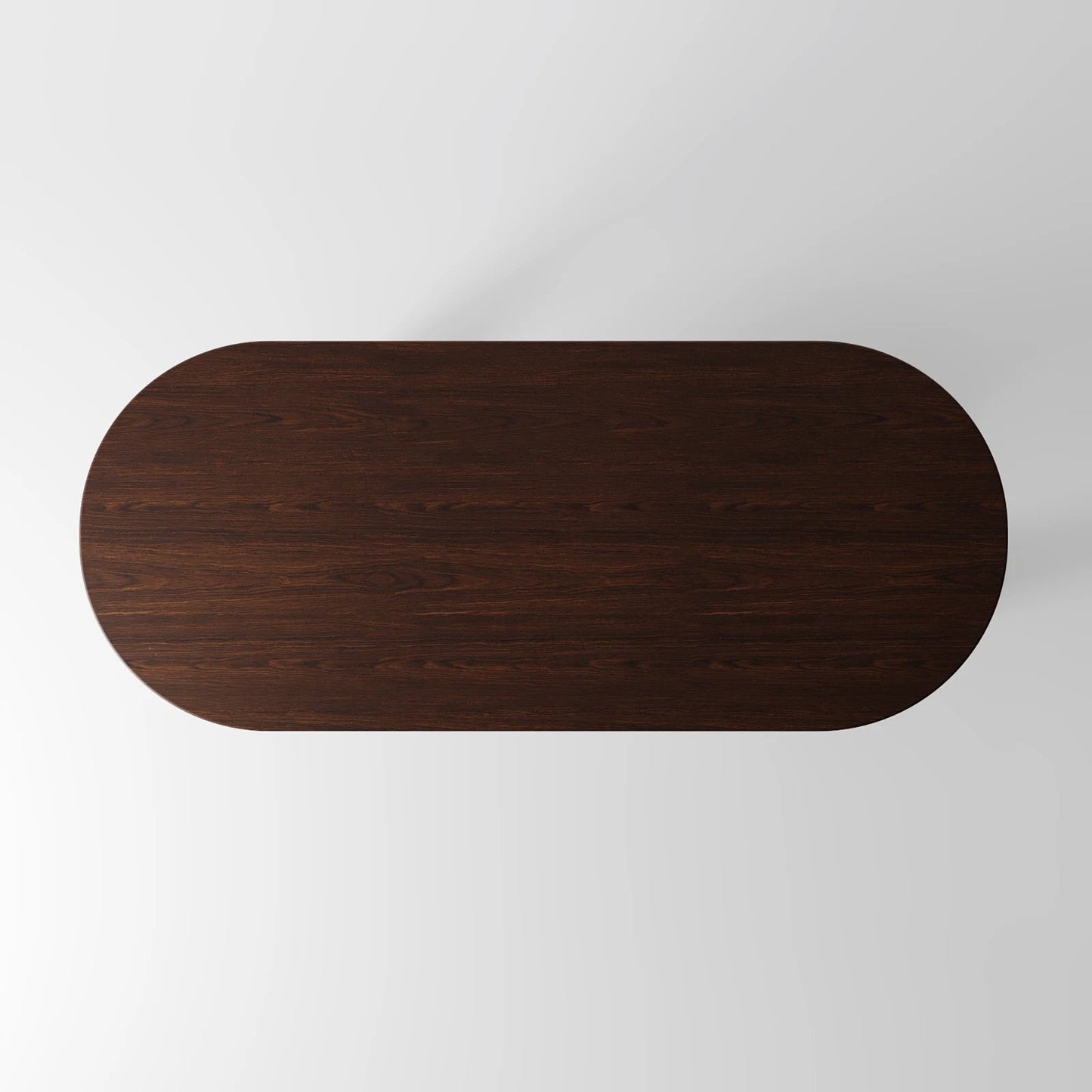 Architectural Oval Dining Table featuring Concrete Supports with Circular Voids