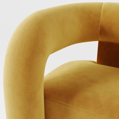 The Veridian Lounge: Architectural Sculptural Chair in Forest Velvet