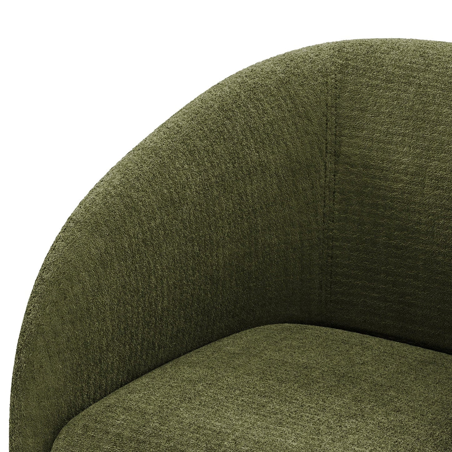 The Eden Lounge: Organic Modern Barrel Chair in Forest Texture