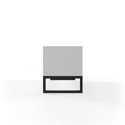 Matte Black Modern Media Console