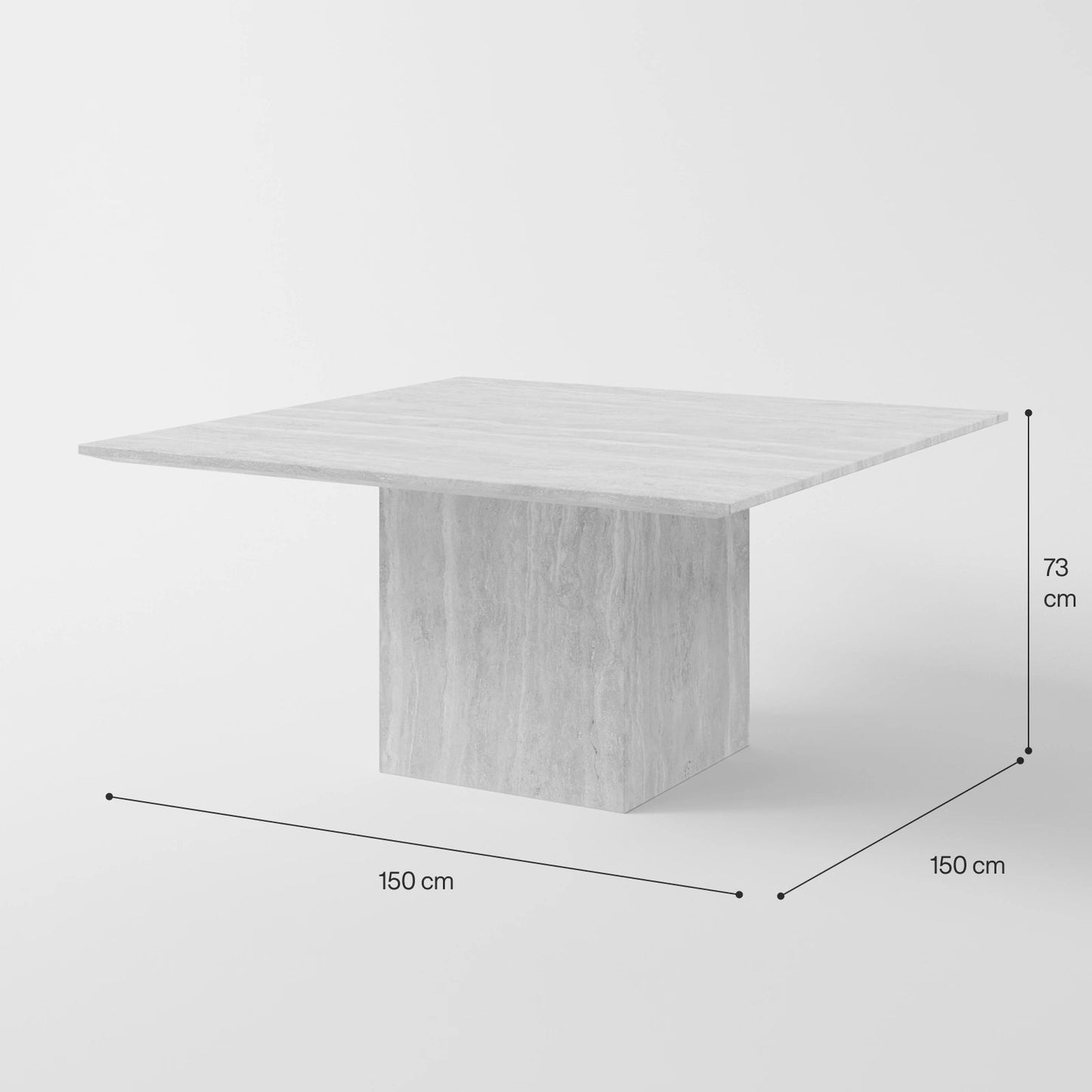 Forum Square Monolith Dining Table