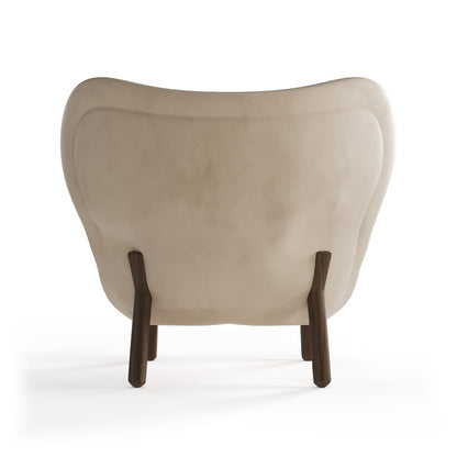 Scandi-Inspired Soft White Bouclé Occasional Arm Chair