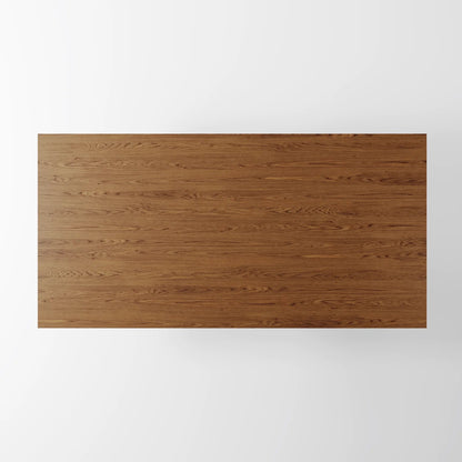 The Obelisk Dining Table: Minimalist Monolithic Table in Onyx Oak