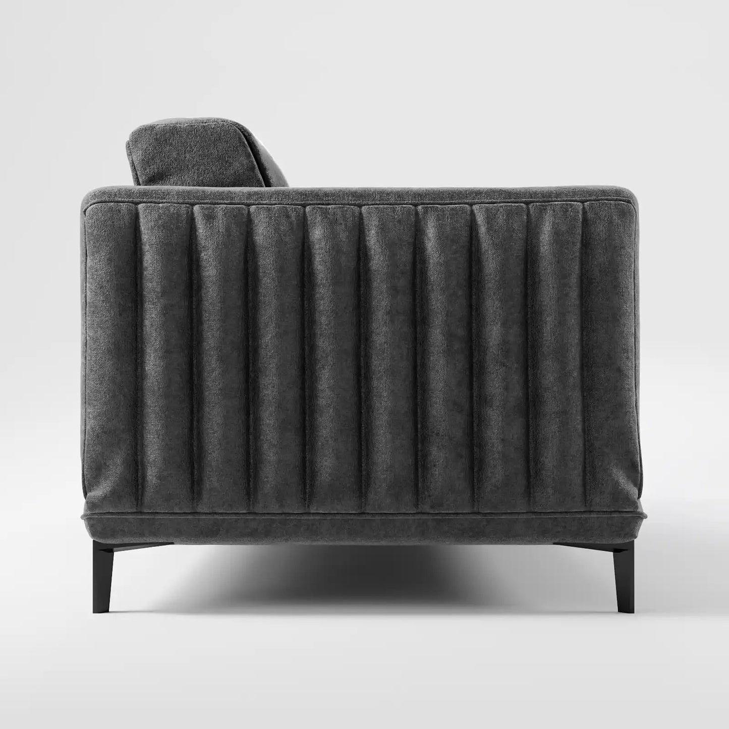 Luxe Ribbed Velvet 3-Seater Sofa Bed