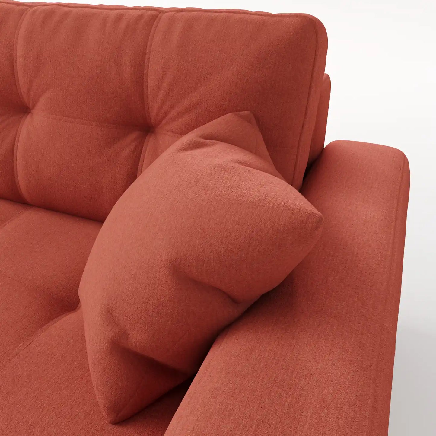 Sage Tufted 2-Seater Convertible Sofa Bed