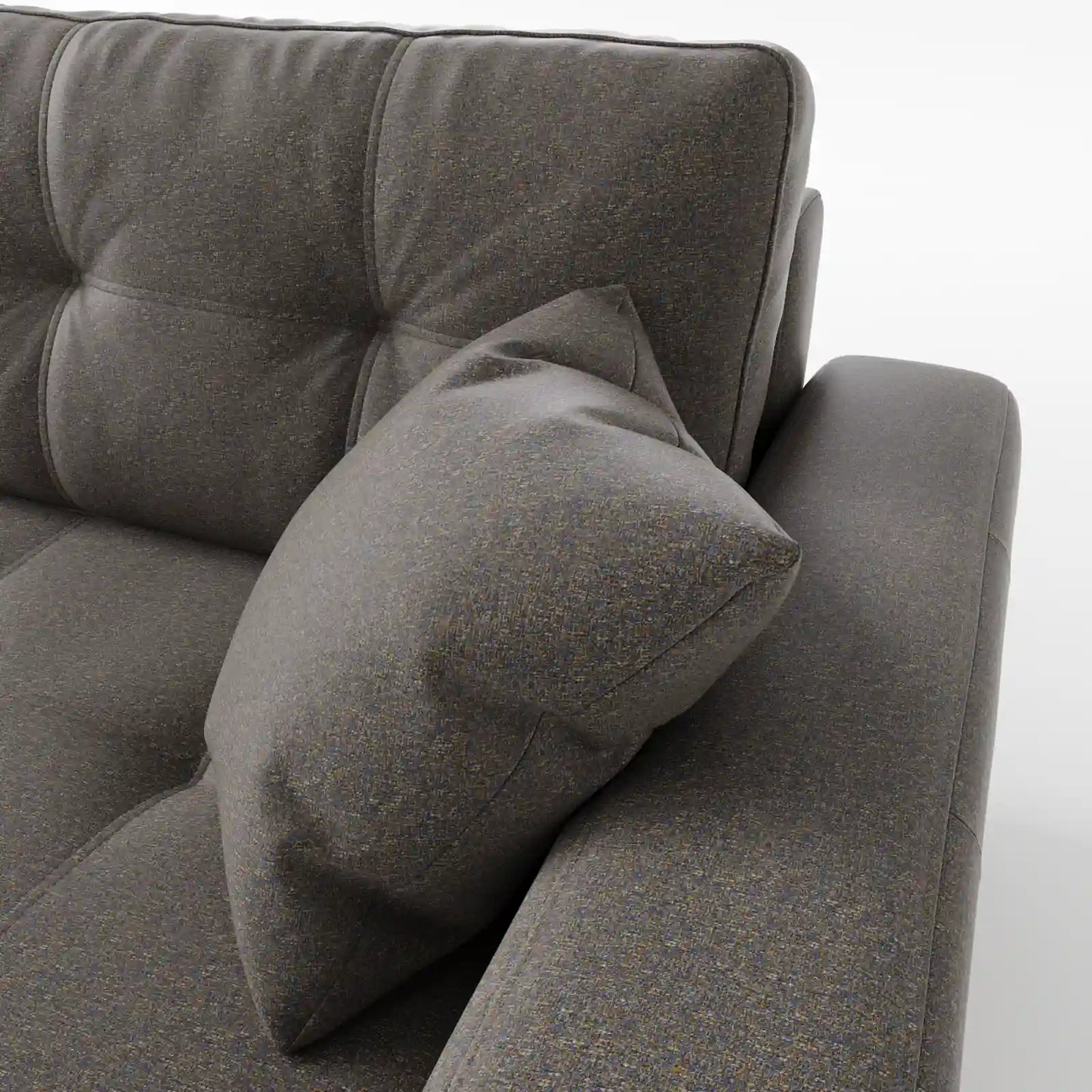 Sage Tufted 2-Seater Convertible Sofa Bed