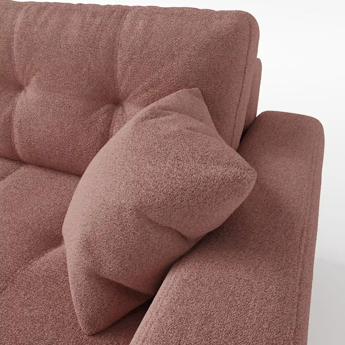 Sage Tufted 2-Seater Convertible Sofa Bed