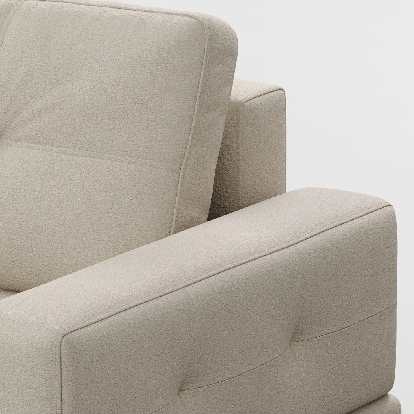 Contemporary Low-Profile Club Chair with Sculptural Wood Frame